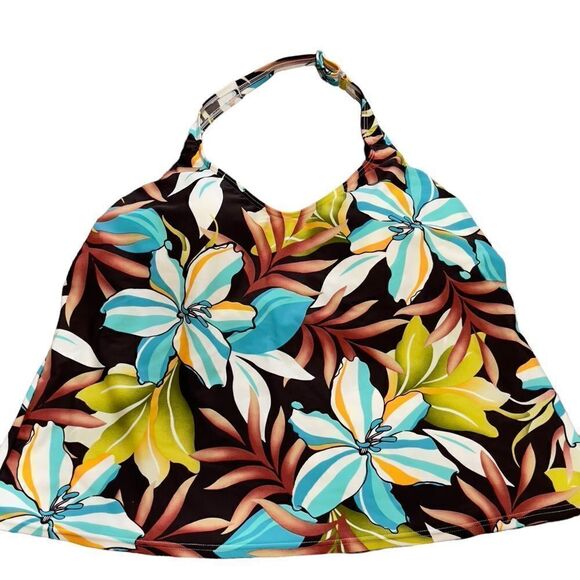 Silhouette Solutions Tankini Top Sz 16W - Picture 1 of 15
